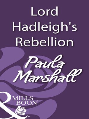 cover image of Lord Hadleigh's Rebellion